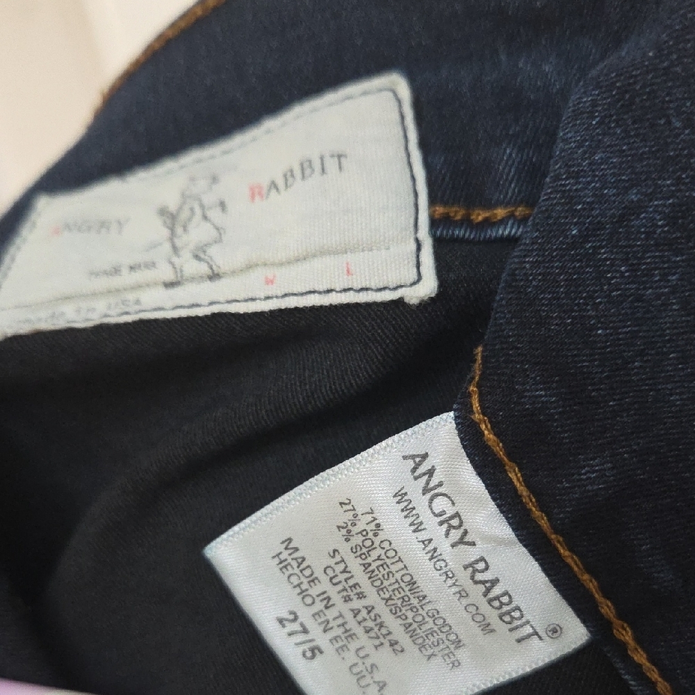 Angry Rabbit Dark Blue Skinny Jeans - Picture 4 of 4